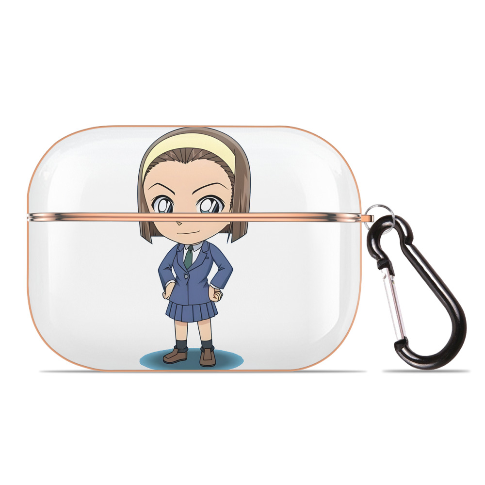 （画像用） 名探偵コナン 吉田 歩美 よしだ あゆみ Detective Conan my Yeager 【AirPods Pro用】ハードシェル保護ケース｜耐衝撃・防指紋・カラビナ付き商品仕様