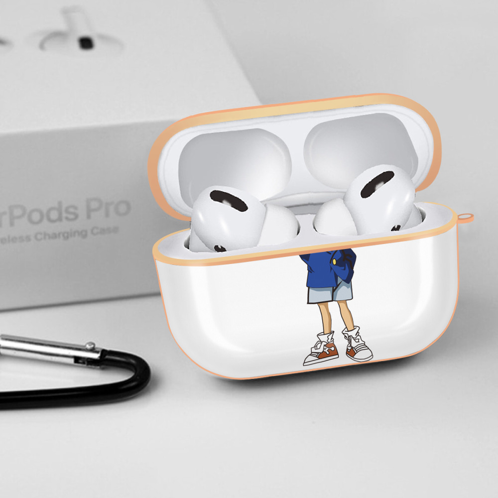 名探偵コナン 江戸川 コナン Detective Conan Conan Edogawa 【AirPods Pro用】ハードシェル保護ケース｜耐衝撃・防指紋・カラビナ付き商品仕様