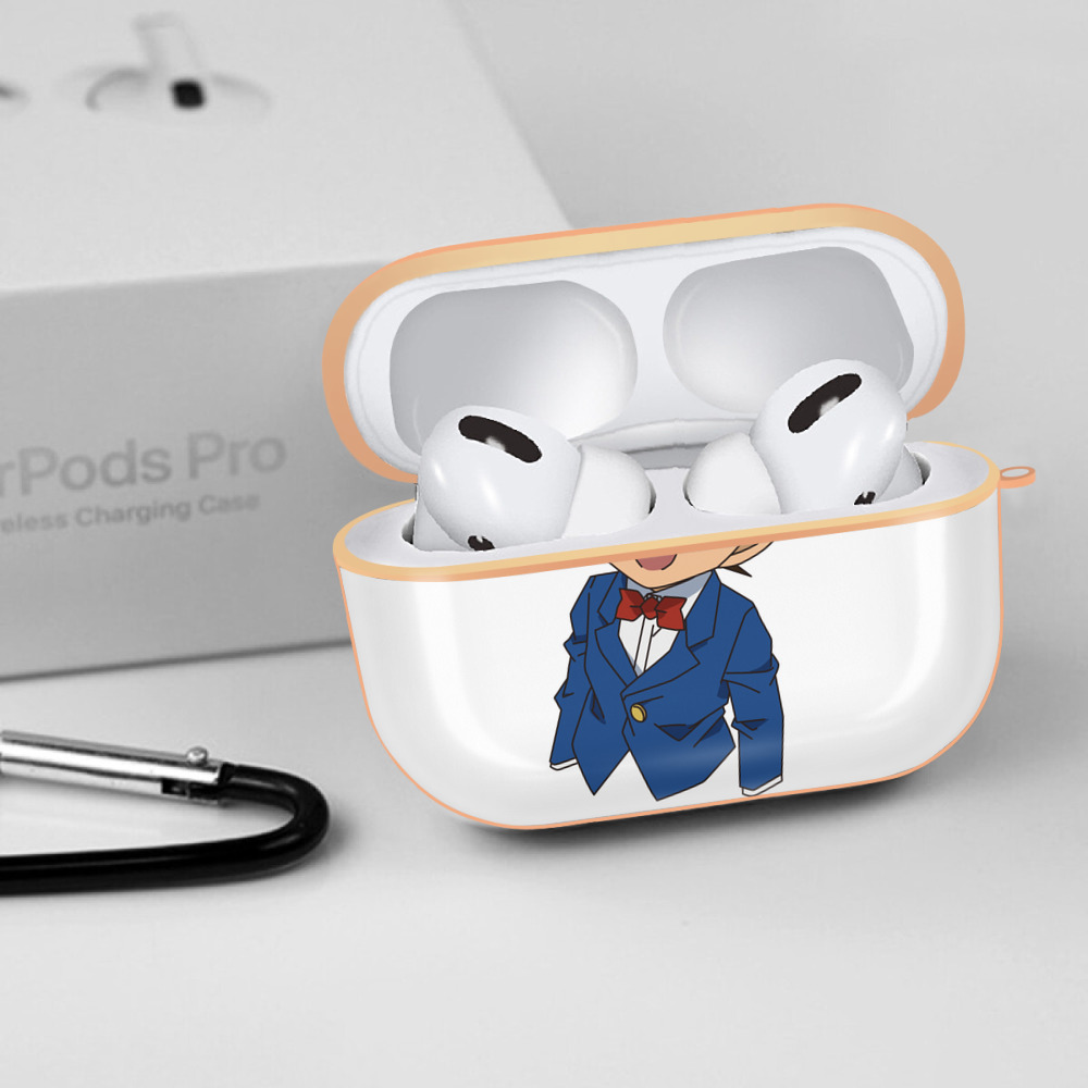 名探偵コナン 江戸川 コナン Detective Conan Conan Edogawa 【AirPods Pro用】ハードシェル保護ケース｜耐衝撃・防指紋・カラビナ付き商品仕様