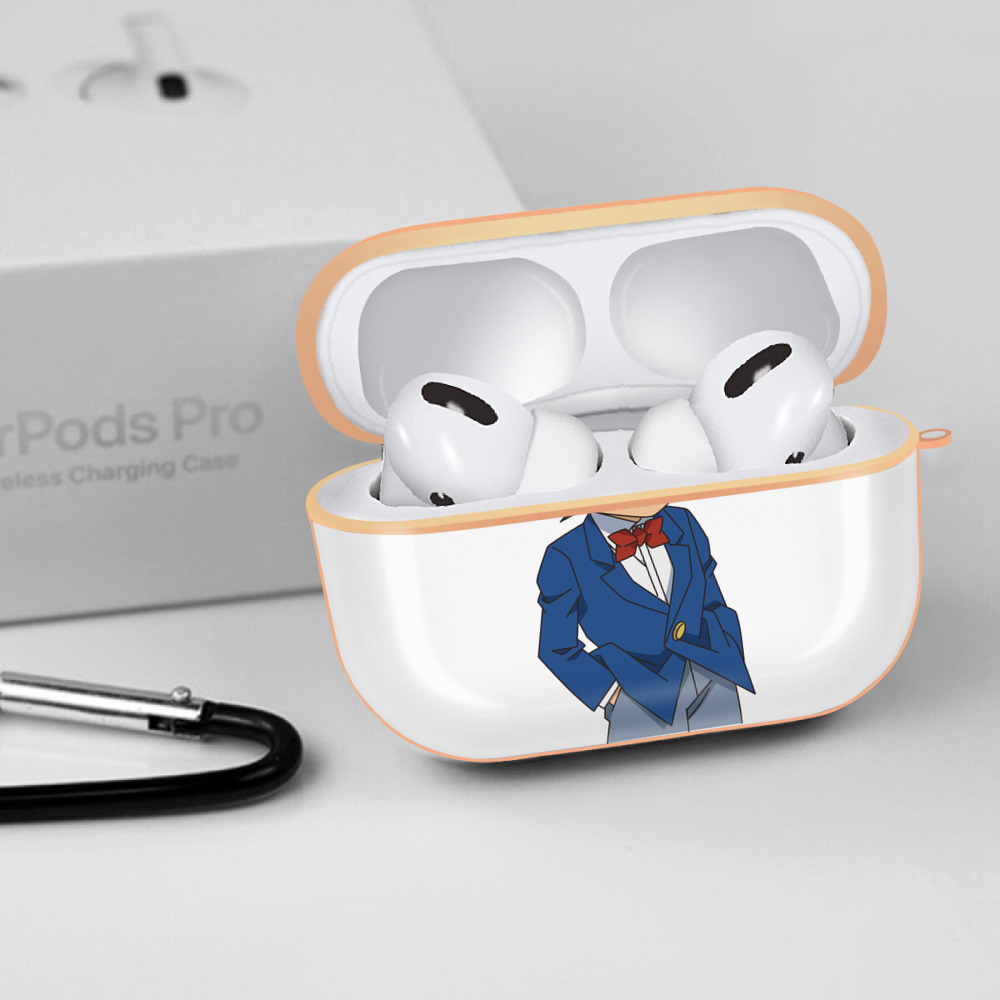 名探偵コナン 江戸川 コナン Detective Conan Conan Edogawa 【AirPods Pro用】ハードシェル保護ケース｜耐衝撃・防指紋・カラビナ付き商品仕様