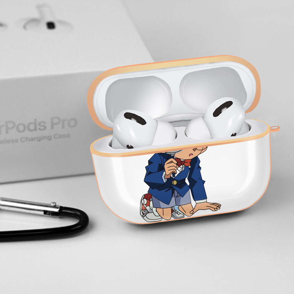 名探偵コナン 江戸川 コナン Detective Conan Conan Edogawa 【AirPods Pro用】ハードシェル保護ケース｜耐衝撃・防指紋・カラビナ付き商品仕様