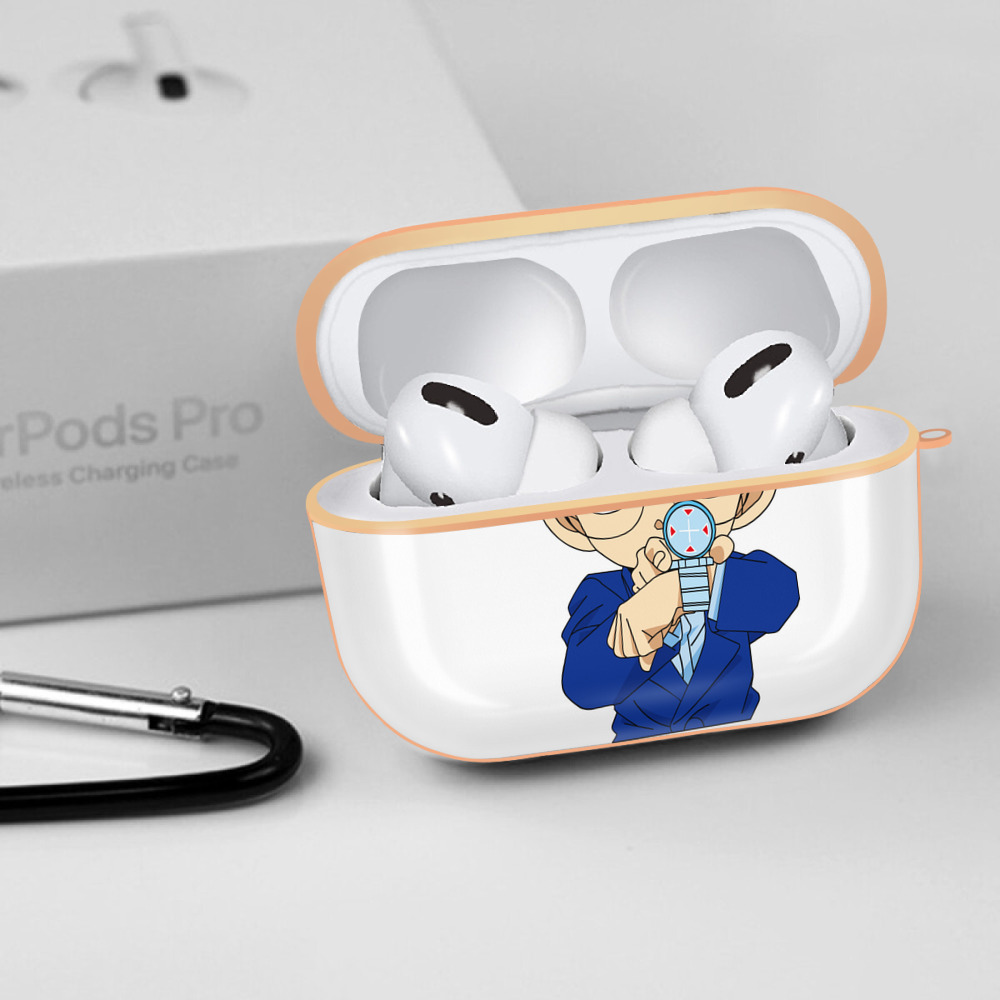 名探偵コナン 江戸川 コナン Detective Conan Conan Edogawa 【AirPods Pro用】ハードシェル保護ケース｜耐衝撃・防指紋・カラビナ付き商品仕様
