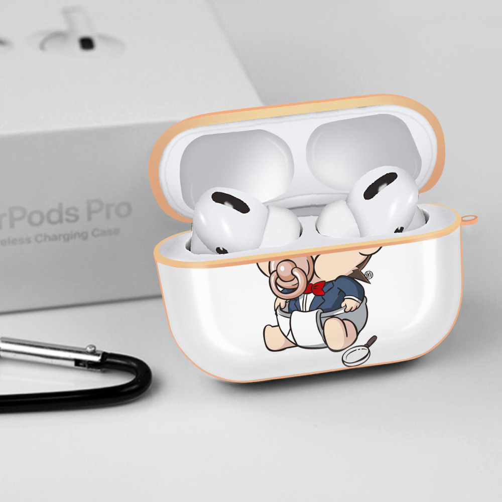 名探偵コナン 江戸川 コナン Detective Conan Conan Edogawa 【AirPods Pro用】ハードシェル保護ケース｜耐衝撃・防指紋・カラビナ付き商品仕様