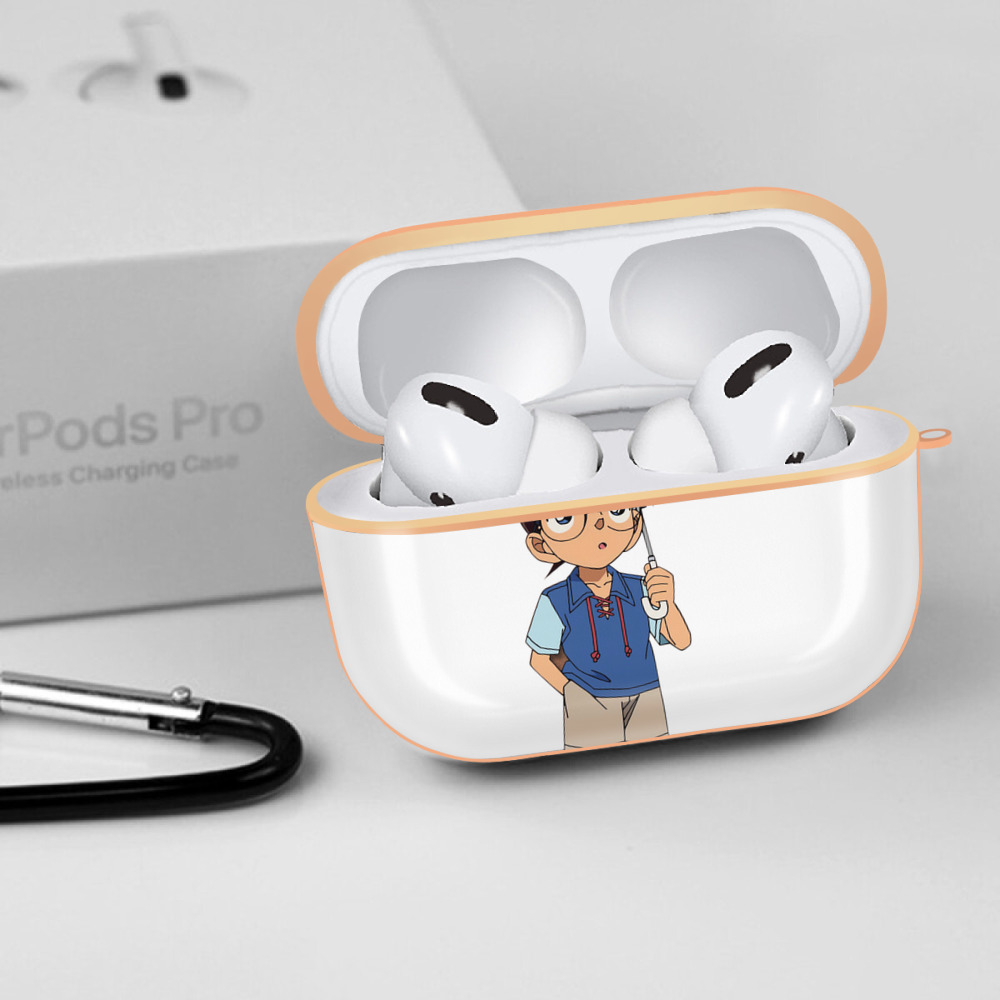 名探偵コナン 江戸川 コナン Detective Conan Conan Edogawa 【AirPods Pro用】ハードシェル保護ケース｜耐衝撃・防指紋・カラビナ付き商品仕様
