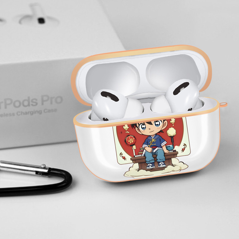 名探偵コナン 江戸川 コナン Detective Conan Conan Edogawa 【AirPods Pro用】ハードシェル保護ケース｜耐衝撃・防指紋・カラビナ付き商品仕様