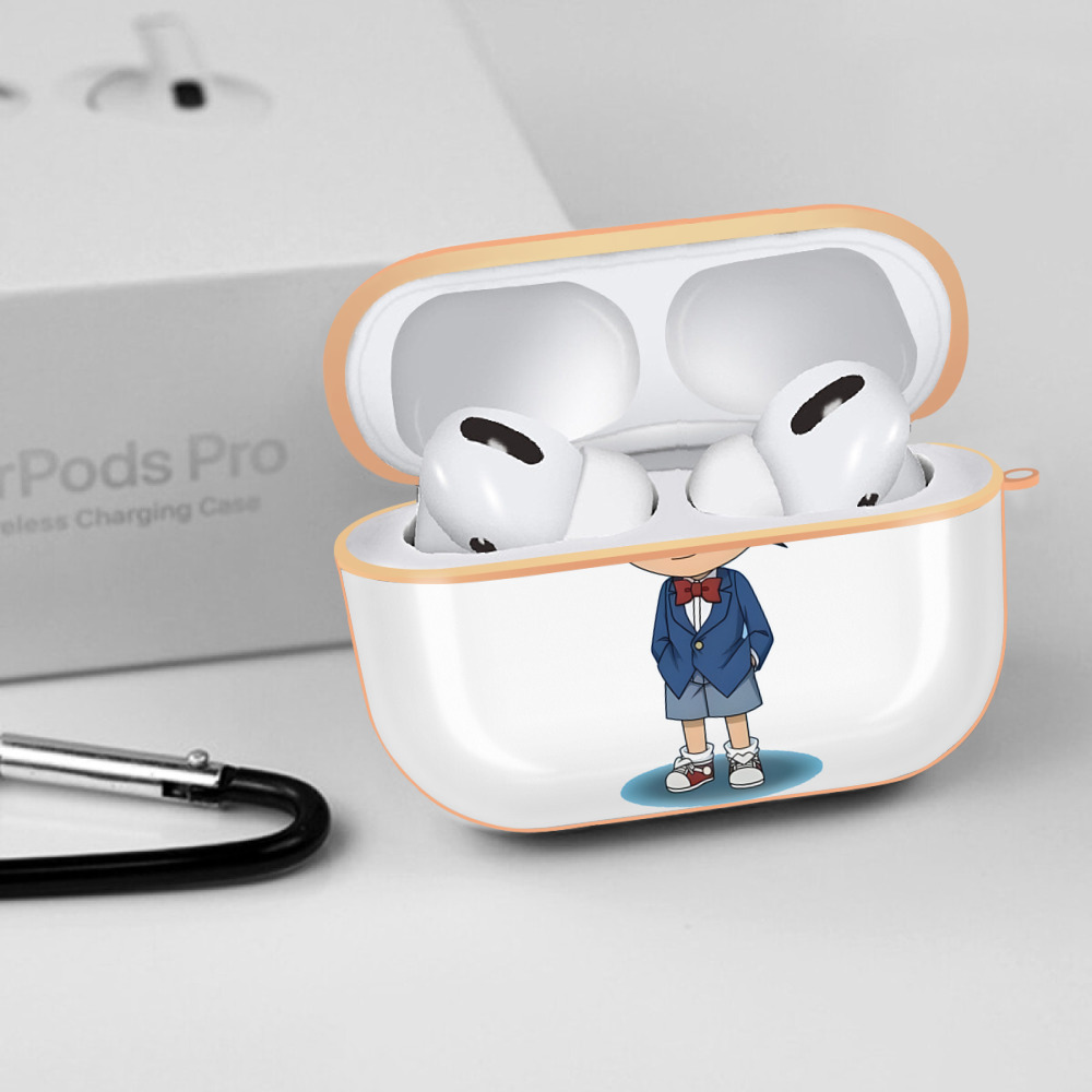 名探偵コナン 江戸川 コナン Detective Conan Conan Edogawa 【AirPods Pro用】ハードシェル保護ケース｜耐衝撃・防指紋・カラビナ付き商品仕様