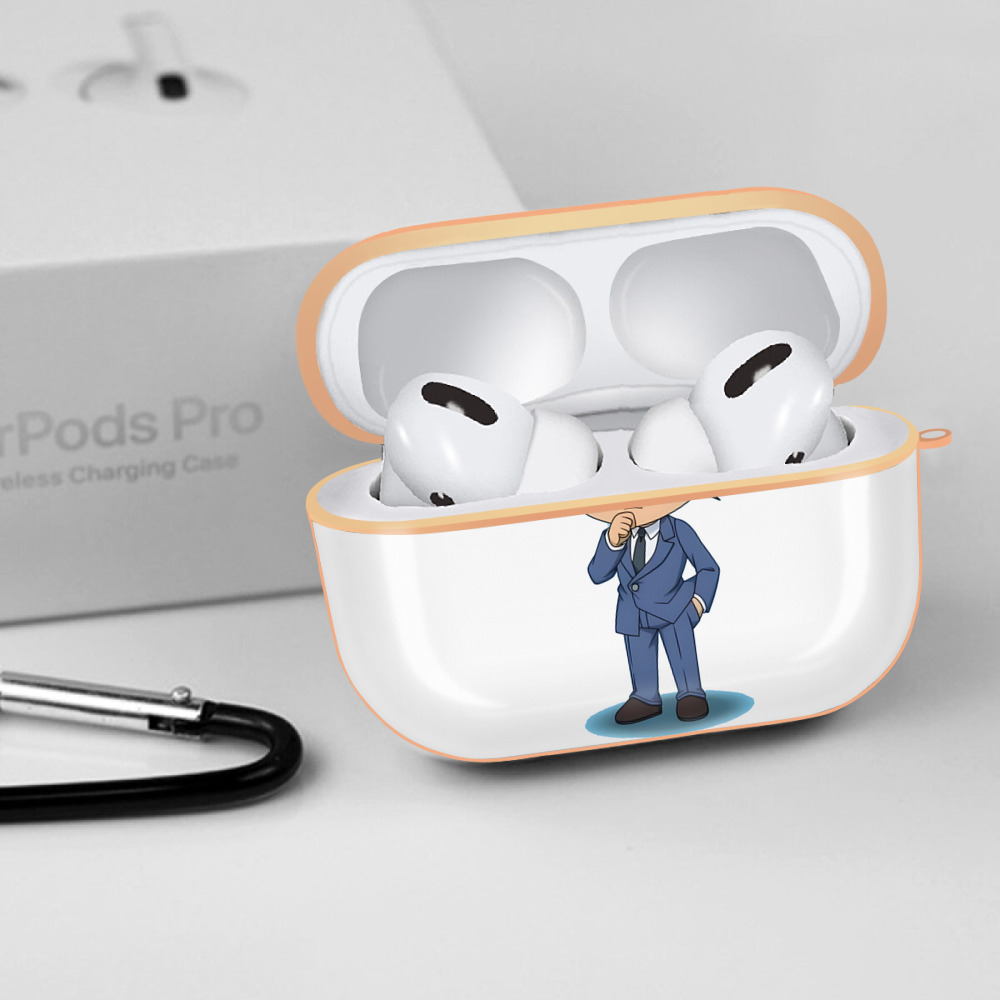 名探偵コナン 江戸川 コナン Detective Conan Conan Edogawa 【AirPods Pro用】ハードシェル保護ケース｜耐衝撃・防指紋・カラビナ付き商品仕様