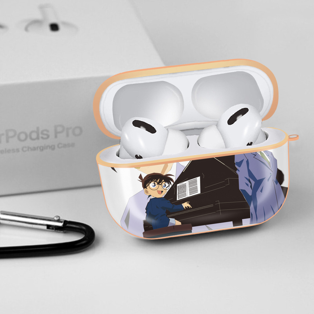 名探偵コナン 毛利 蘭 もうり らん、モーリ ラン Detective Conan Rachel Moore 【AirPods Pro用】ハードシェル保護ケース｜耐衝撃・防指紋・カラビナ付き商品仕様