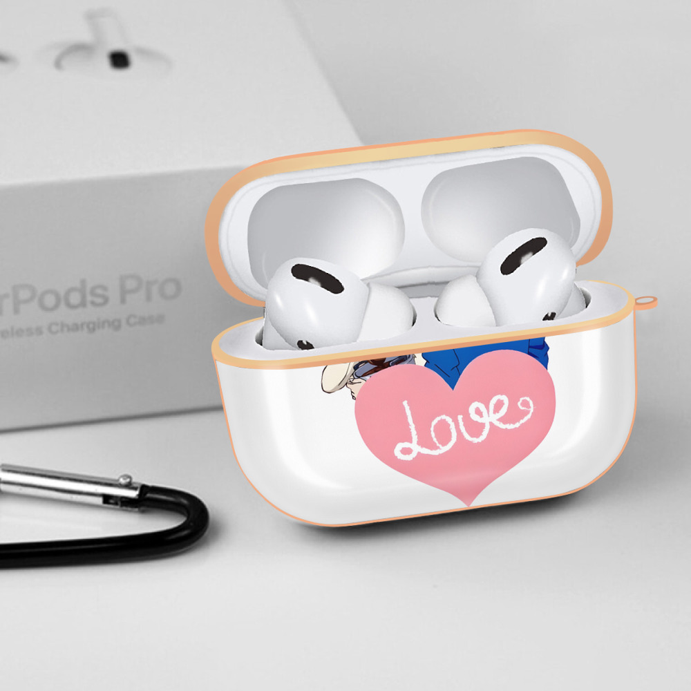 名探偵コナン 毛利 蘭 もうり らん、モーリ ラン Detective Conan Rachel Moore 【AirPods Pro用】ハードシェル保護ケース｜耐衝撃・防指紋・カラビナ付き商品仕様