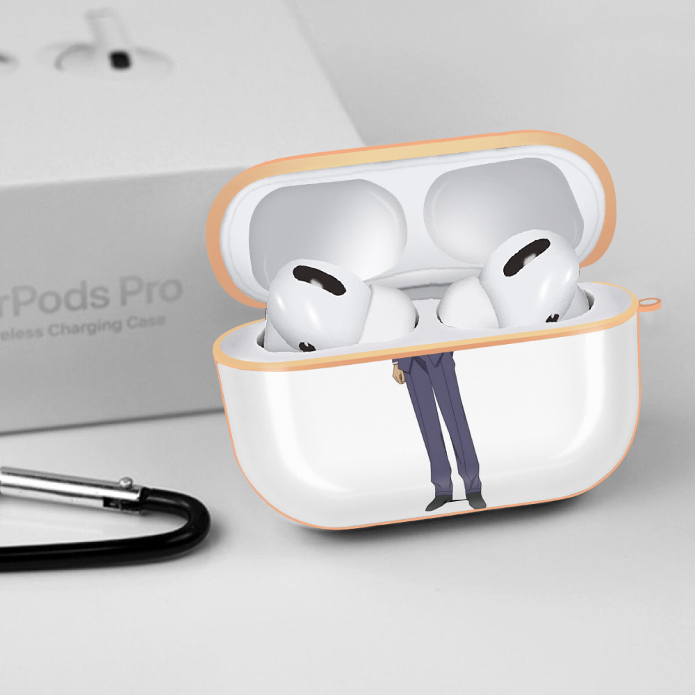 名探偵コナン 毛利 小五郎 もうり こごろう Detective Conan 【AirPods Pro用】ハードシェル保護ケース｜耐衝撃・防指紋・カラビナ付き商品仕様