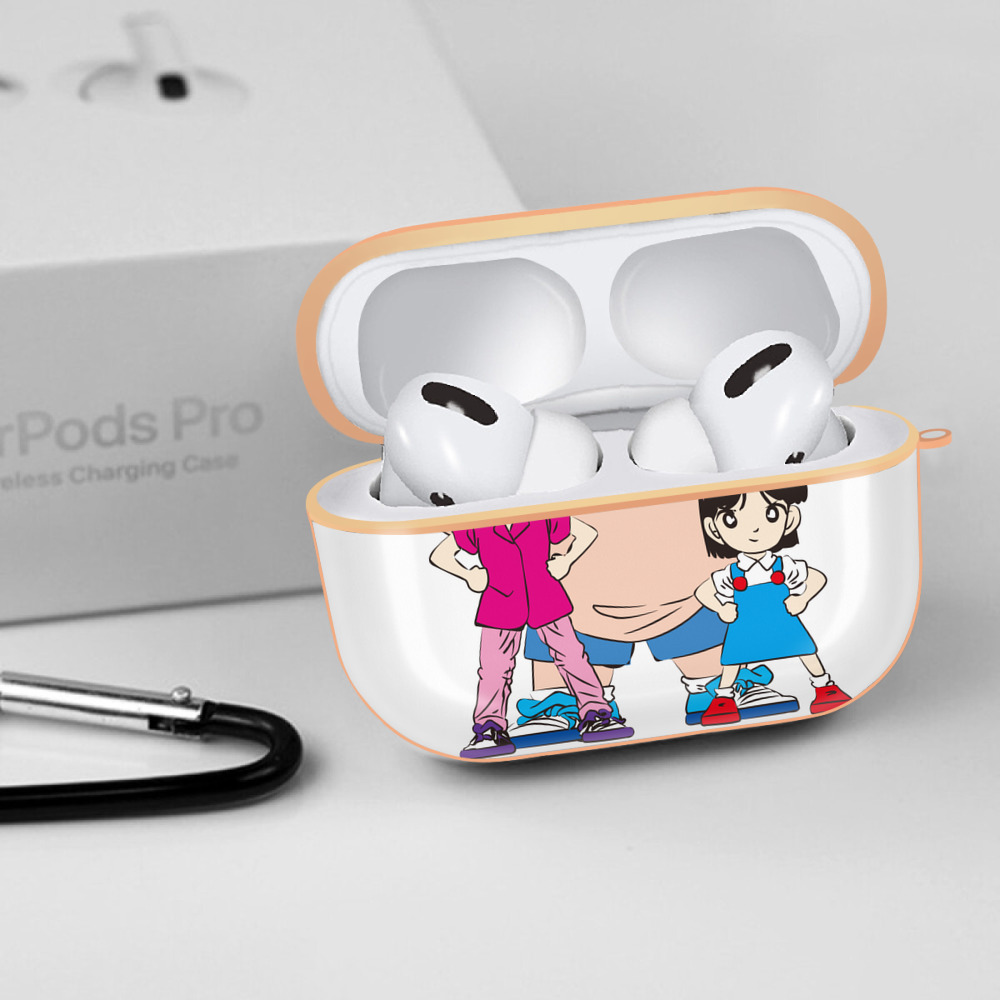 名探偵コナン Detective Conan 【AirPods Pro用】ハードシェル保護ケース｜耐衝撃・防指紋・カラビナ付き商品仕様